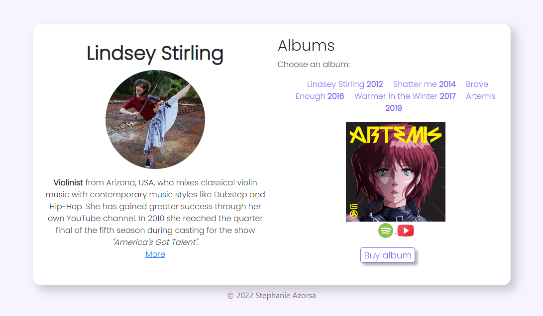 Lindsey discography proyect